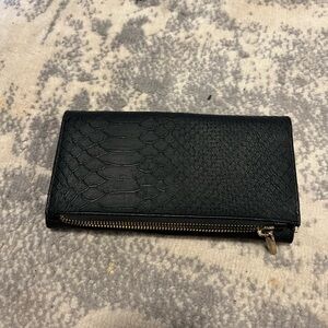 A New Day Black Textured Wallet